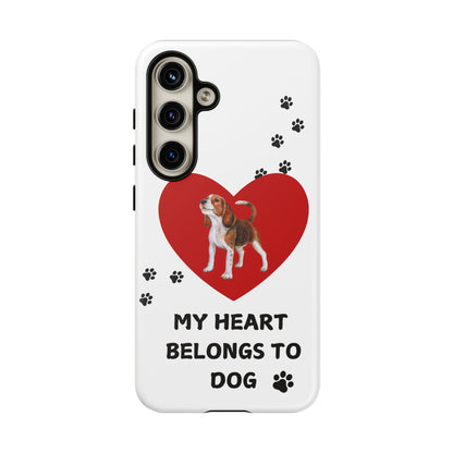 My Heart Belongs to Dog -Beagle Version-  Smart Phone Tough Case