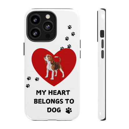 My Heart Belongs to Dog -Beagle Version-  Smart Phone Tough Case