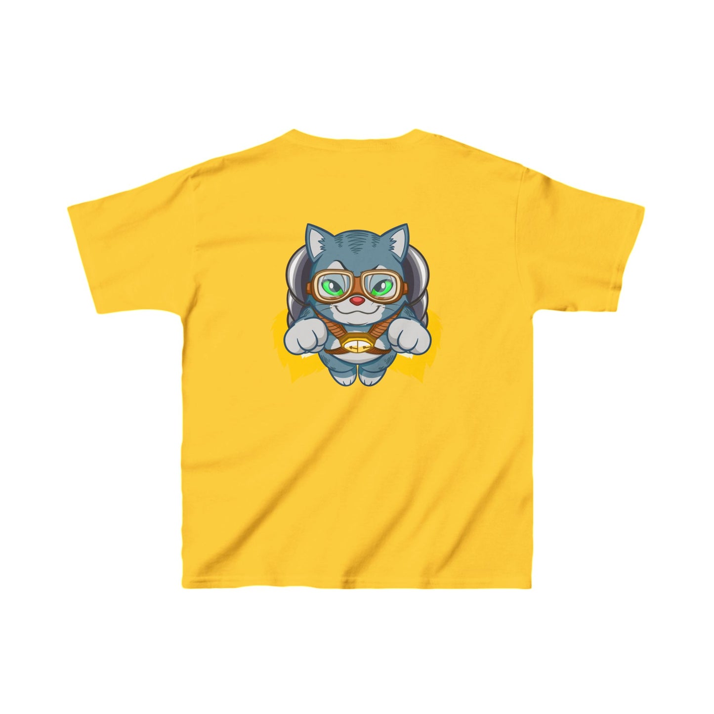 Be Brave & Kind Cosmic Cat Kids Heavy Cotton™  Tee