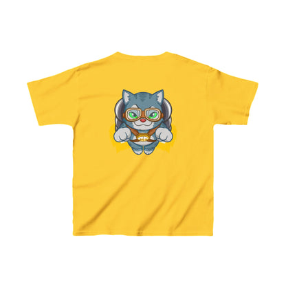 Be Brave & Kind Cosmic Cat Kids Heavy Cotton™  Tee