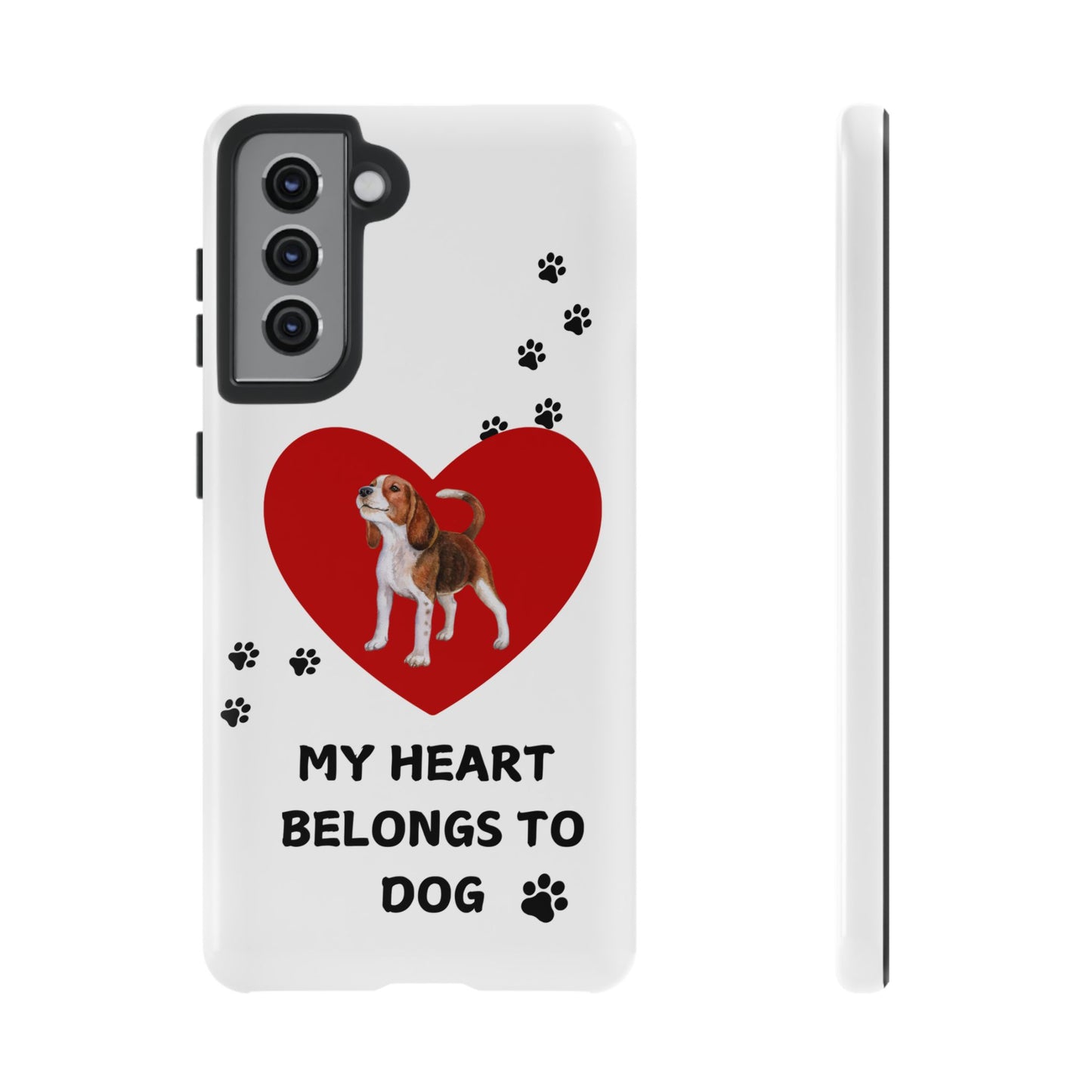 My Heart Belongs to Dog -Beagle Version-  Smart Phone Tough Case