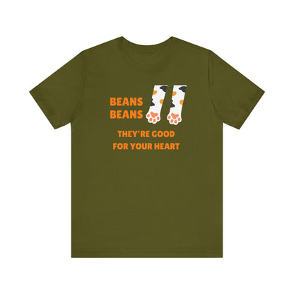 Cat Paws Beans Short Sleeve Tee