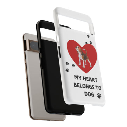 My Heart Belongs to Dog -Beagle Version-  Smart Phone Tough Case