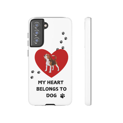 My Heart Belongs to Dog -Beagle Version-  Smart Phone Tough Case