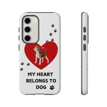 My Heart Belongs to Dog -Beagle Version-  Smart Phone Tough Case