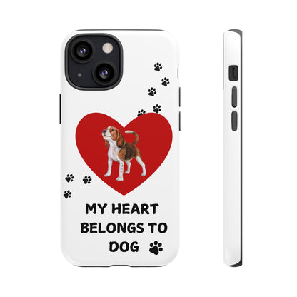 My Heart Belongs to Dog -Beagle Version-  Smart Phone Tough Case