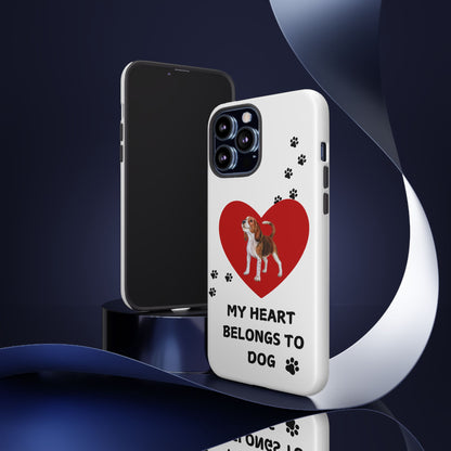 My Heart Belongs to Dog -Beagle Version-  Smart Phone Tough Case