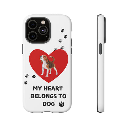 My Heart Belongs to Dog -Beagle Version-  Smart Phone Tough Case